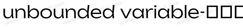 unbounded variable字体转换